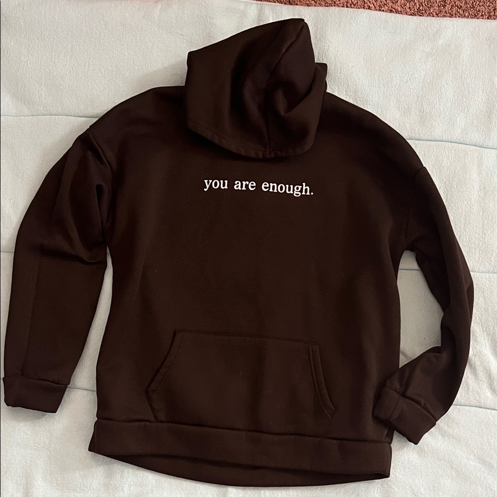 Black Hoodie with Motivational Text